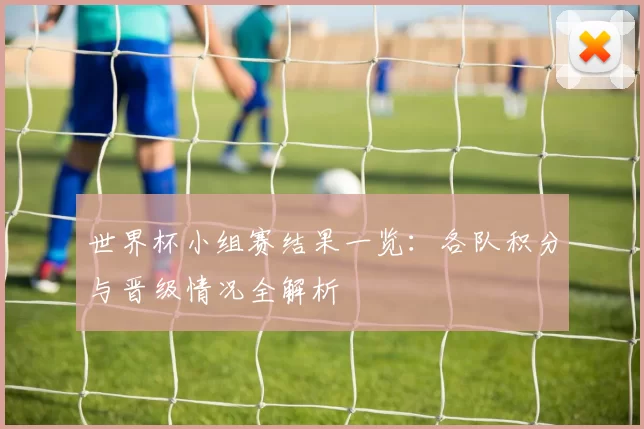 世界杯小组赛结果一览：各队积分与晋级情况全解析