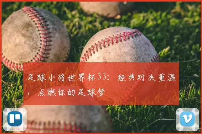 足球小将世界杯33：经典对决重温，点燃你的足球梦