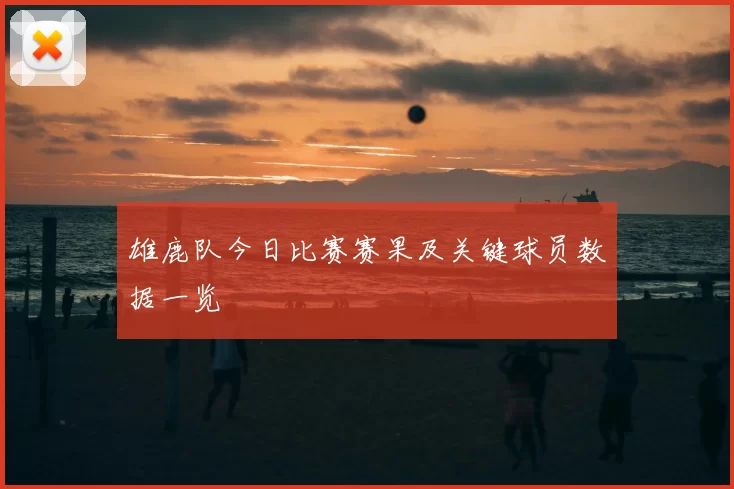 雄鹿队今日比赛赛果及关键球员数据一览